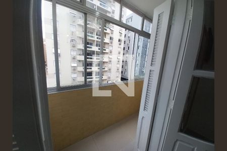 Varanda do Quarto de apartamento para alugar com 1 quarto, 55m² em Centro, São Vicente