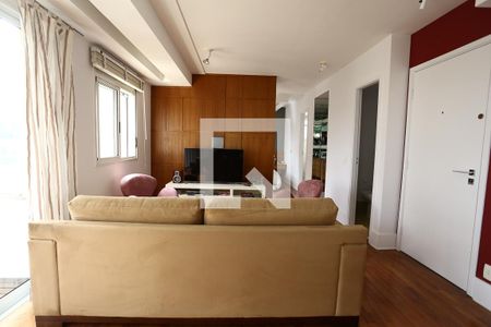 sala de apartamento para alugar com 1 quarto, 55m² em Paraíso do Morumbi, São Paulo