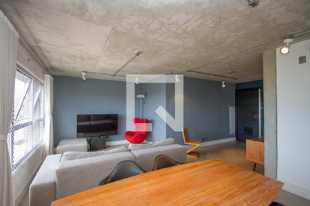 Sala de apartamento à venda com 1 quarto, 70m² em Campo Belo, São Paulo