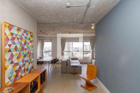 Sala de apartamento à venda com 1 quarto, 70m² em Campo Belo, São Paulo