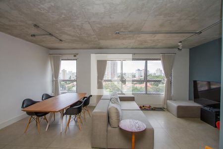 Sala de apartamento à venda com 1 quarto, 70m² em Campo Belo, São Paulo