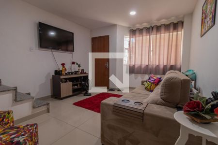 Sala de casa de condomínio à venda com 3 quartos, 120m² em Freguesia de Jacarepaguá, Rio de Janeiro