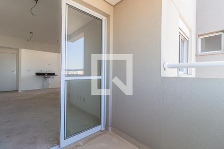 Varanda da Sala de apartamento à venda com 2 quartos, 59m² em Vila Tibiriçá, Santo André