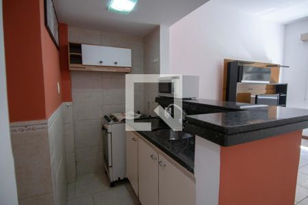 cozinha integrada de apartamento à venda com 1 quarto, 40m² em Leme, Rio de Janeiro
