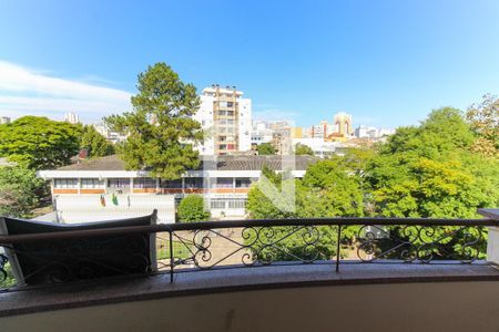 Vista da sacada da sala de apartamento à venda com 2 quartos, 90m² em São Geraldo, Porto Alegre