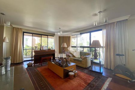 Sala de Estar de apartamento à venda com 5 quartos, 213m² em Vila Andrade, São Paulo