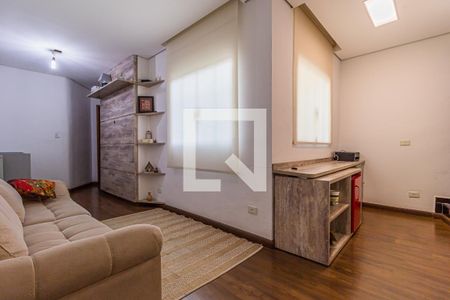 Sala de apartamento à venda com 1 quarto, 100m² em Vila Pires, Santo André