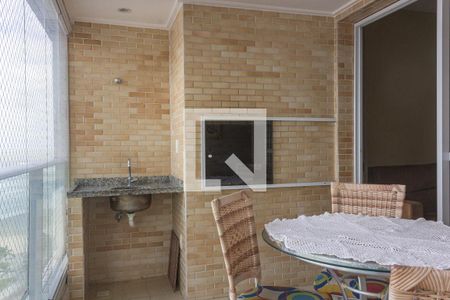 Detalhe da varanda da sala de apartamento para alugar com 3 quartos, 98m² em Mirim, Praia Grande