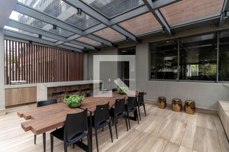 Studio à venda com 32m², 1 quarto e sem vagaChurrasqueira