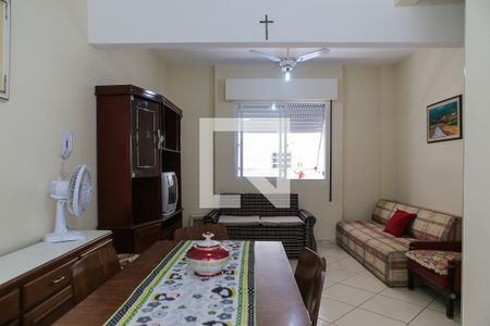 Sala de apartamento para alugar com 1 quarto, 60m² em Boqueirão, Santos