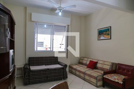 Sala de apartamento para alugar com 1 quarto, 60m² em Boqueirão, Santos
