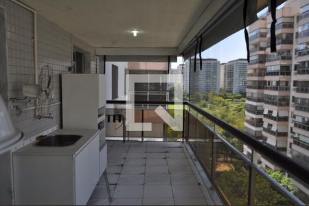 Varanda da Sala  de apartamento para alugar com 2 quartos, 82m² em Jacarepaguá, Rio de Janeiro