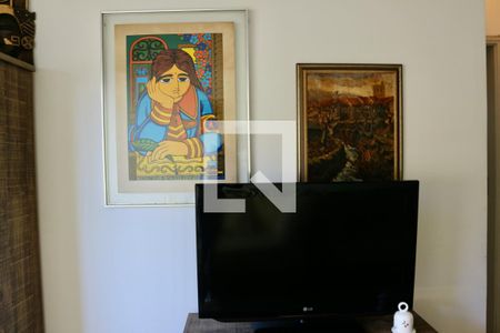 Sala de apartamento para alugar com 2 quartos, 85m² em Jardim Três Marias, Guarujá