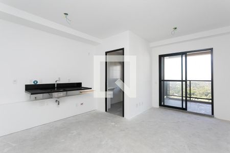Sala/Cozinha de Apartamento com 1 quarto, 52m² Pinheiros