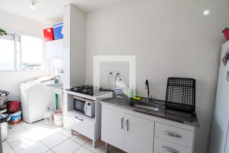 Cozinha de apartamento para alugar com 1 quarto, 30m² em Vila Helena, Sorocaba