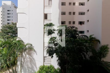 Vista Sala de apartamento à venda com 1 quarto, 42m² em Indianópolis, São Paulo