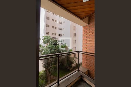 Varanda Sala de apartamento à venda com 1 quarto, 42m² em Indianópolis, São Paulo