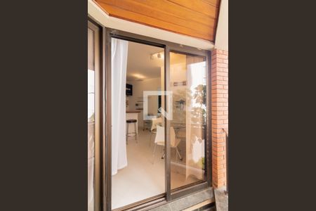 Varanda Sala de apartamento à venda com 1 quarto, 42m² em Indianópolis, São Paulo