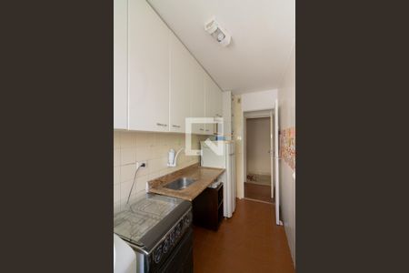 Cozinha de kitnet/studio para alugar com 1 quarto, 32m² em Indianópolis, São Paulo