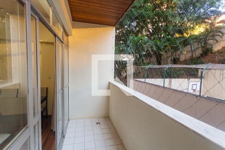 Varanda da Sala de apartamento à venda com 3 quartos, 95m² em Santo Antônio, Belo Horizonte