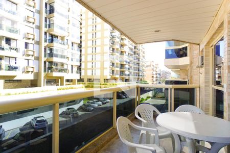 Varanda da Sala de apartamento à venda com 1 quarto, 60m² em Barra da Tijuca, Rio de Janeiro