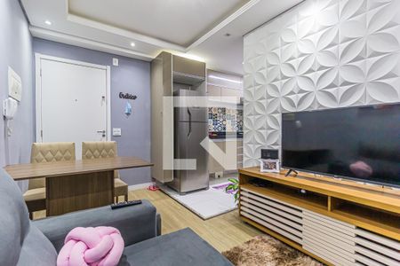 Sala de apartamento para alugar com 2 quartos, 36m² em Parque São Vicente, Santo André