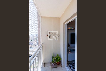 Varanda da Sala de apartamento à venda com 2 quartos, 54m² em Jardim Independência, São Paulo