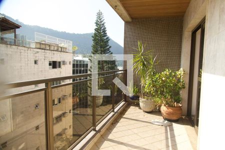 Sala varanda  de apartamento à venda com 4 quartos, 148m² em Humaitá, Rio de Janeiro