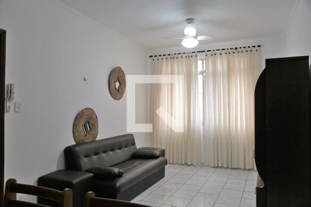 Sala de apartamento para alugar com 1 quarto, 51m² em Canto do Forte, Praia Grande