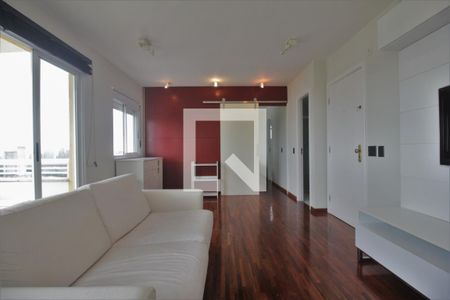 Sala de apartamento para alugar com 1 quarto, 58m² em Paraíso do Morumbi, São Paulo