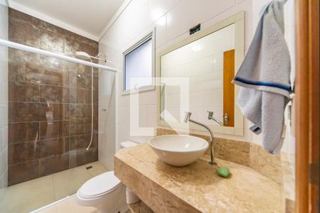 Banheiro da Sala de casa à venda com 4 quartos, 415m² em Vila Bastos, Santo André