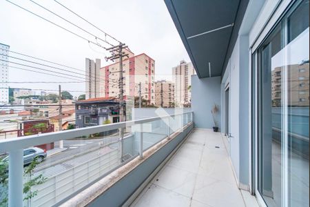 Varanda da Sala de casa à venda com 4 quartos, 415m² em Vila Bastos, Santo André