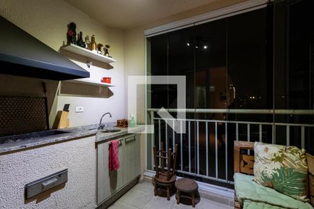 Varanda Gourmet de apartamento para alugar com 3 quartos, 69m² em Vila Caraguatá, São Paulo