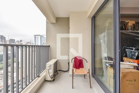 Varanda de apartamento para alugar com 1 quarto, 24m² em Bela Vista, São Paulo