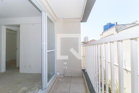 Varanda da Sala de apartamento à venda com 2 quartos, 48m² em Vila Guarani (z Sul), São Paulo