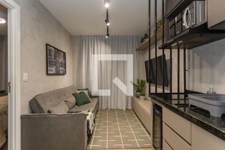Sala/Cozinha de kitnet/studio para alugar com 1 quarto, 22m² em Mercês, Curitiba