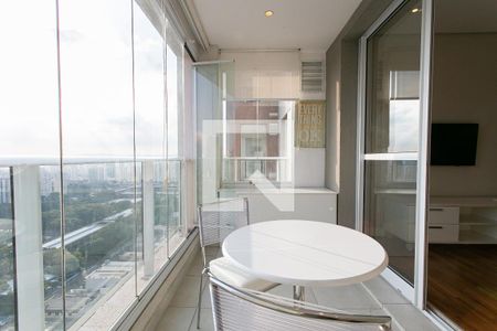Varanda da Sala de apartamento à venda com 1 quarto, 50m² em Vila Gomes Cardim, São Paulo