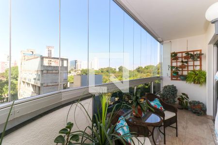 Varanda da Sala de apartamento à venda com 3 quartos, 158m² em Vila Monte Alegre, São Paulo