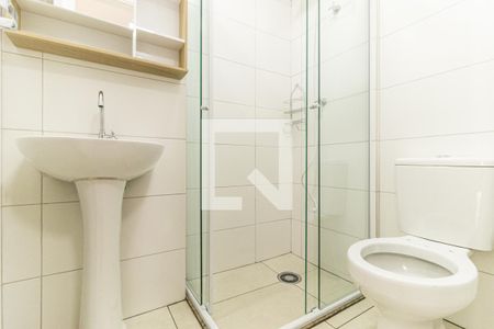 Banheiro de kitnet/studio à venda com 1 quarto, 18m² em Bela Vista, São Paulo