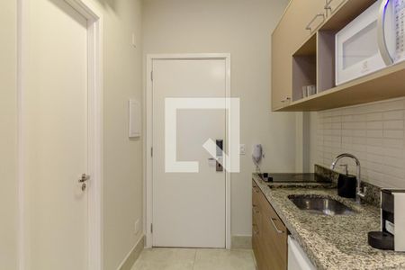 Cozinha de kitnet/studio à venda com 1 quarto, 22m² em Centro, São Paulo