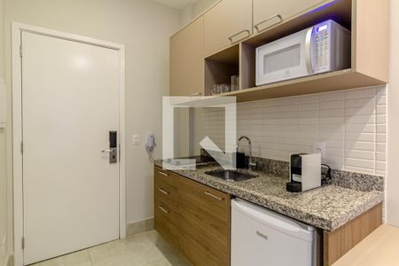 Cozinha de kitnet/studio à venda com 1 quarto, 22m² em Centro, São Paulo