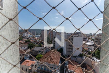 Sala - Vista  de apartamento à venda com 1 quarto, 42m² em Andaraí, Rio de Janeiro