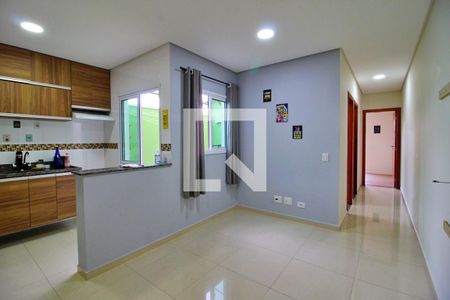 Sala de apartamento à venda com 2 quartos, 56m² em Parque Industriário, Santo André