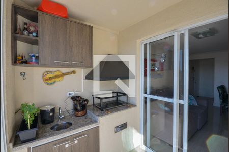 Varanda da Sala de apartamento à venda com 3 quartos, 68m² em Vila Caraguatá, São Paulo