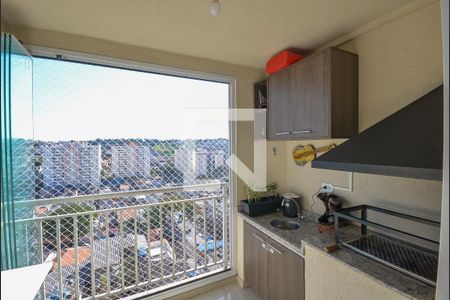 Varanda da Sala de apartamento à venda com 3 quartos, 68m² em Vila Caraguatá, São Paulo