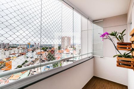 Varanda da Sala de apartamento à venda com 2 quartos, 69m² em Vila Humaitá, Santo André