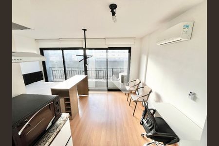 Sala/Quarto/Cozinha de kitnet/studio para alugar com 1 quarto, 26m² em Santana, São Paulo