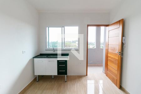 Cozinha de apartamento para alugar com 1 quarto, 26m² em Parque Cisper, São Paulo