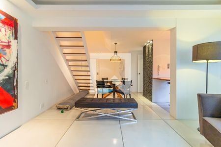 Sala 1 de apartamento à venda com 1 quarto, 96m² em Jardim, Santo André