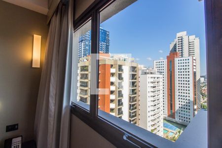vista da Sacada de apartamento à venda com 1 quarto, 32m² em Alphaville Industrial, Barueri